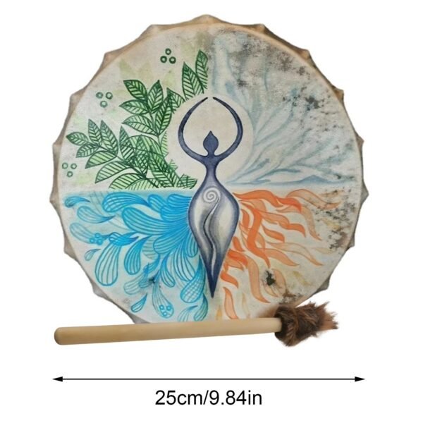 Shaman Drum Tree of Life Decoration Design Handmade Shamanic Drum Siberian Drums Spirit Music with Drumstick Home Ornament