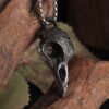 Retro Nordic Style Crow Skull Pendant Animal Bird Necklace for Men Personalized Jewelry Lucky Amulet Gift