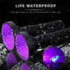 UV Ultraviolet Light 100 LED Flashlight Blacklight 395Nm Inspection Lamp Torch