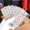 55pcs/set waterproof transparent pvc plastic poker gold edge playing cards dragon card novelty high quality gift   Game related