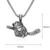 Fashion Ice Hockey Gloves Sticks Pendants Stainless Steel Men's Punk Necklaces High-end Couples Casual Sports Party Jewelry