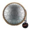 Hluru Glucophone Steel Tongue Drum 13 Inch 15 Notes C Ethereal 12 Inch 13 Notes Drum Handpan Percussion Musical Instrument