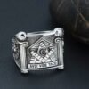 The Vide Aude Tace Grand Lodge of Freemason Masonic Sterling Silver Ring