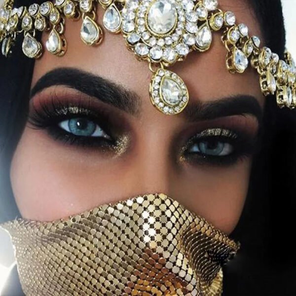 Bohemian Bridal Headband Crystal Waterdrop Headpiece Hair Chain for Women Wedding Rhinestone Forehead Jewelry Hair Accesories