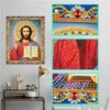 5D Diamond Painting Jesus Cross Religious Figures Picture Embroidery Church Utensils Virgen Maria Rhinestone Home Decor