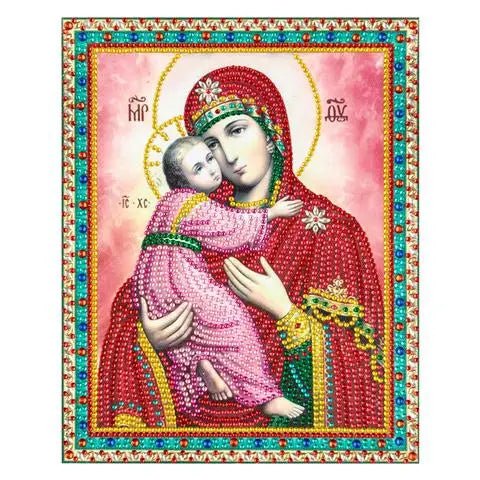 5D Diamond Painting Jesus Cross Religious Figures Picture Embroidery Church Utensils Virgen Maria Rhinestone Home Decor