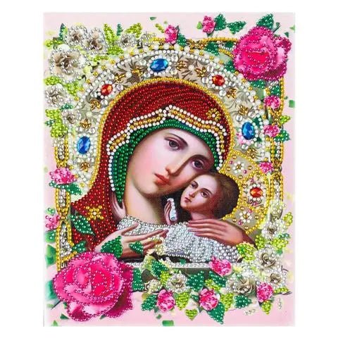 5D Diamond Painting Jesus Cross Religious Figures Picture Embroidery Church Utensils Virgen Maria Rhinestone Home Decor
