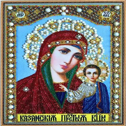 5D Diamond Paiting DIY Jesus Cross Wall Decor Religious Figures Church Utensils Rhinestone Catholic Mary Statue Ortho