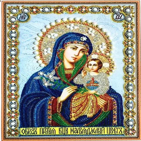 5D Diamond Paiting DIY Jesus Cross Wall Decor Religious Figures Church Utensils Rhinestone Catholic Mary Statue Ortho