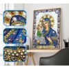 5D Diamond Paiting DIY Jesus Cross Wall Decor Religious Figures Church Utensils Rhinestone Catholic Mary Statue Ortho