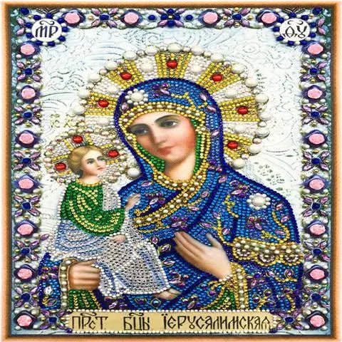 5D Diamond Paiting DIY Jesus Cross Wall Decor Religious Figures Church Utensils Rhinestone Catholic Mary Statue Ortho