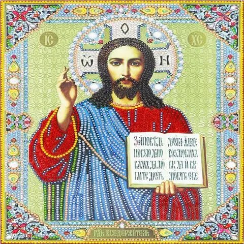 5D Diy Diamond Jesus Cross Painting Wall Decor Religious Embroidery Mary Statue Cathlic Figures Of Rhinestone Orthodox Gift