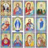 5D Diy Diamond Jesus Cross Painting Wall Decor Religious Embroidery Mary Statue Cathlic Figures Of Rhinestone Orthodox Gift