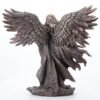 Unicorn Studio WU75976A4 Guardian Angel Statue in 6 Winged with Sword and Serpent, 11-inch Cold Cast Bronze