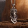 Unique Retro Giant Sword Old Man's Head Sword Pendant Necklace PunK Rock
