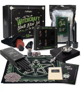 Witchcraft Supplies Wiccan Tools for Beginners - 50 Set Witchy Gifts Starter Kit