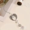 Crystal Alloy Hanging Decoration Gift Angel Wings Home Gardening Decorative Glass Prism Wind Chime