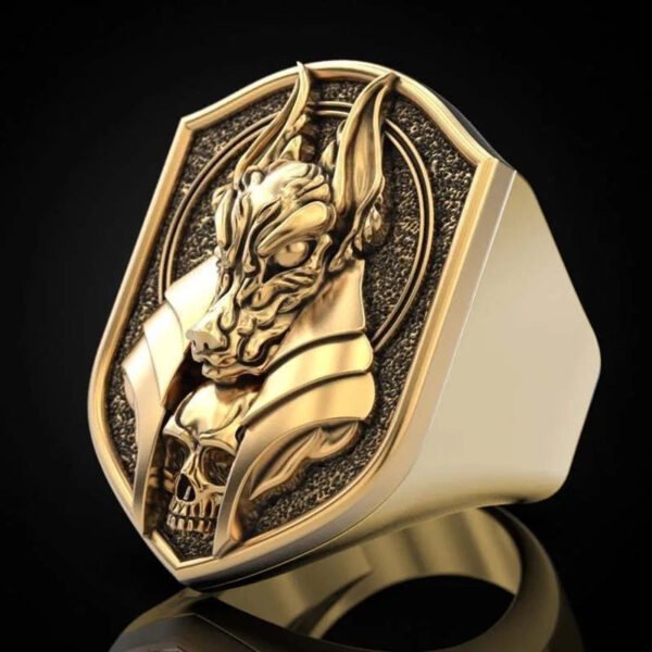 Anubis Egyptian Ring