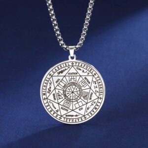 5ef5a04515a4241dbfde4e1bb390550a Celestial Guardians: Archangels Sigil Talisman Necklaces for Men and Boys - Stainless Steel Seal of Solomon Pendant Chains - Sacred Religious Amulet Jewelry