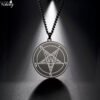 Men's Vintage Pentagram Baphomet GOAT Sigil Pendant Necklace Wiccan Jewelry Gift