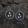 5type Silver Cute Mushroom Drop Earrings Plant Harajuku Jewelry