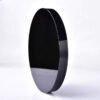 Natural Black Obsidian Disk Fengshui Mirror Smoking Crystal Stone
