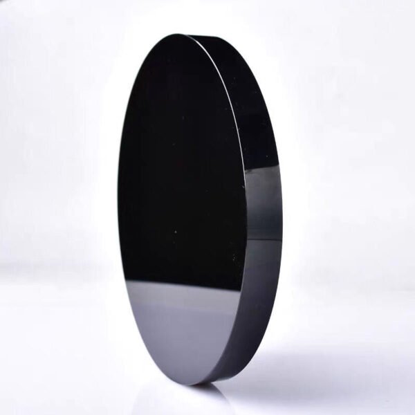 Natural Black Obsidian Disk Fengshui Mirror Smoking Crystal Stone