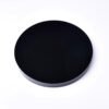 Natural Black Obsidian Disk Fengshui Mirror Smoking Crystal Stone