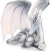 Fantasy Collection~ White Dragon of Wisdom Figurine 27cm Blue