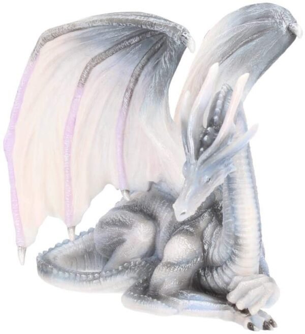 Fantasy Collection~ White Dragon of Wisdom Figurine 27cm Blue