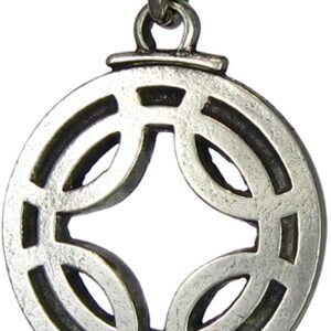 Soloman Pentant~Pewter Icelandic Binding Rune - Fulfills Wishes Pendant