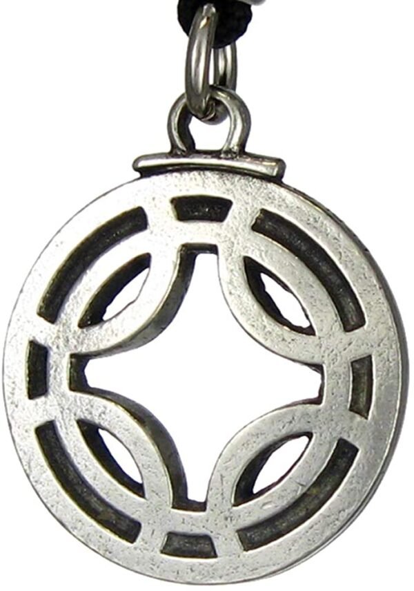 Soloman Pentant~Pewter Icelandic Binding Rune - Fulfills Wishes Pendant