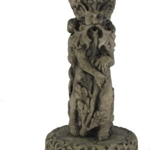 Magicun Altar~Dryad Design God Candle Holder Stone Finish
