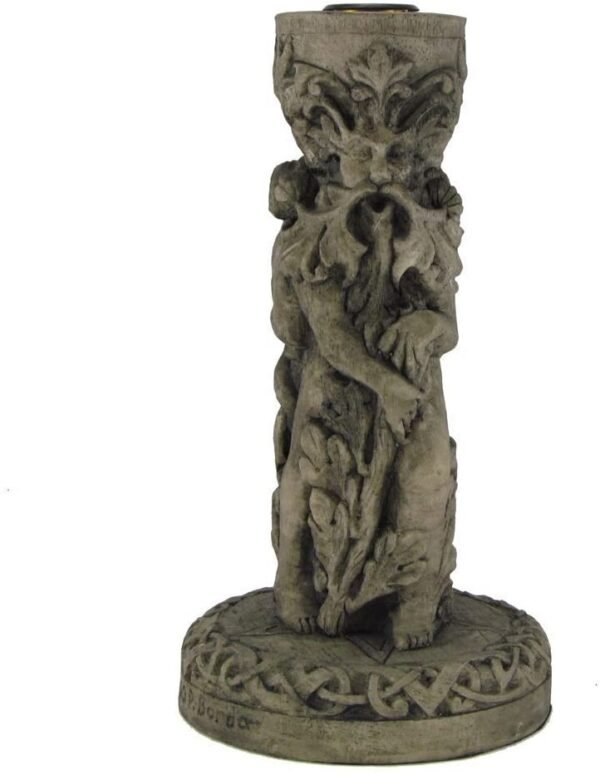 Magicun Altar~Dryad Design God Candle Holder Stone Finish