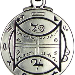 Soloman Pentant~Pewter Talisman For Communication with Animals Pendant Necklace - 1.25 Inch Diameter