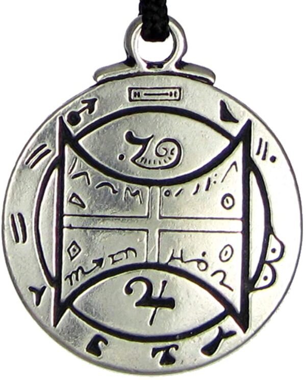 Soloman Pentant~Pewter Talisman For Communication with Animals Pendant Necklace - 1.25 Inch Diameter