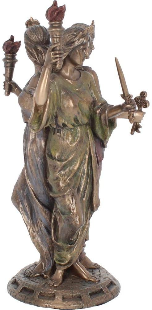 Magicun N.Giftware~Hecate Goddess of Magic 21cm Figurine, us:one Size, Bronze