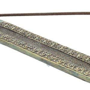 Light Collection~Inner Peace 26cm Pack of 2 Incense Holders/Burners, Resin, Green