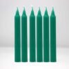 Home Decor~Pack of Twelve Green Luck Altar/Spell Candles