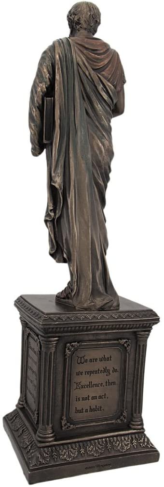 Magic  Collection~Bronze Finish Aristotle Statue Philosophy