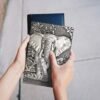 Witchcraft~Leather Journal Writing Notebook - Antique Handmade Leather Daily Notepad Sketchbook, Elephant Gift For Men & Women, Travel Diary & Notebooks to Write in (Silver, A5)