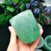 Unique Natural Crystal Tea Cup Green Fluorite Crystal Cups Carving Craft Real Stones For Healing Gift Home Decoration Fengshui