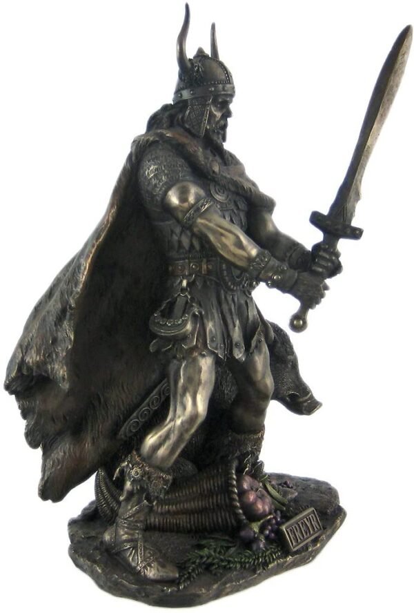 Magic  Collection~Norse God Freyr Bronzed Finish Statue Pagan Fertility