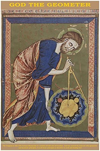 God The Geometer - Meditation Poster