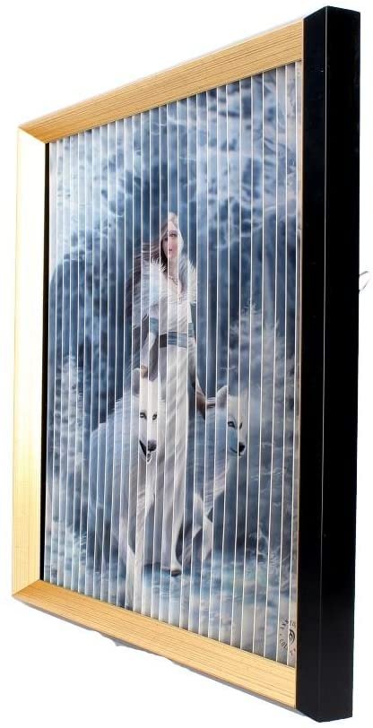 Artist Collections~ Anne Stokes Wolves Kinetic Picture 43cm, PVC Board, PS Frame, Paper, Black