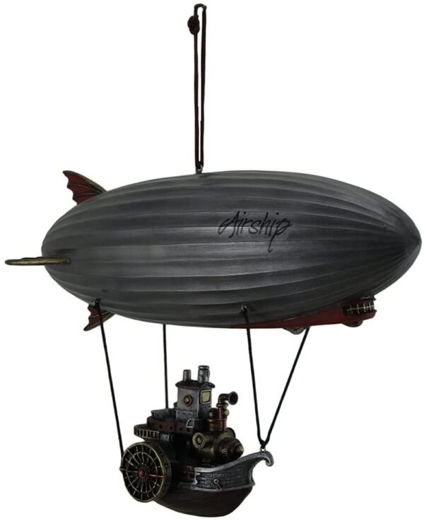 Magic  Collection~Full Steam Ahead Steamship Gondola Hanging Steampunk Airship Statue
