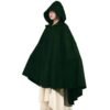 Hood Cloak Cosplay Medieval Long Cape Halloween Party Women Men Adult Long Mage Witchcraft Wicca Robe Conceal Gown Reenactment