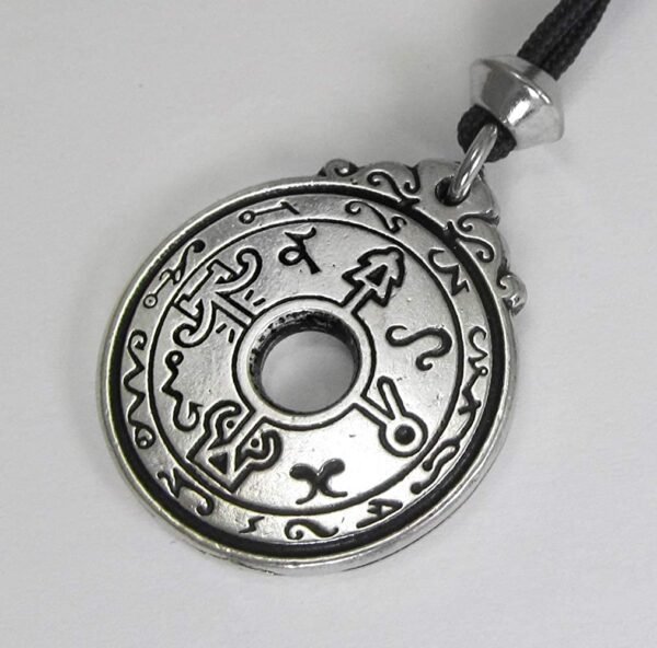 Soloman Pentant~Pewter Black Pullet Healers Pendant Talisman