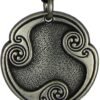 Soloman Pentant~Pewter Raidho Raido Rune of Psychic Communication Pendant Necklace