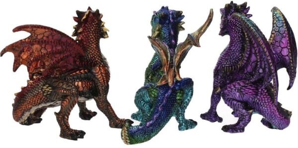 Fantasy Collection~ Scaled Squad Set of 3, Resin, Multi-Coloured, One Size